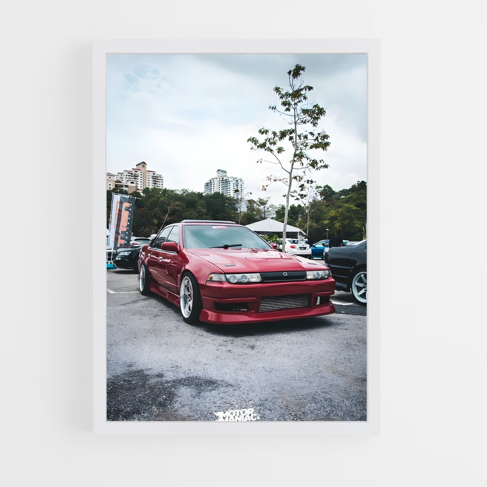 Poster Rouge de la Ville – affiche Nissan (vue 3)